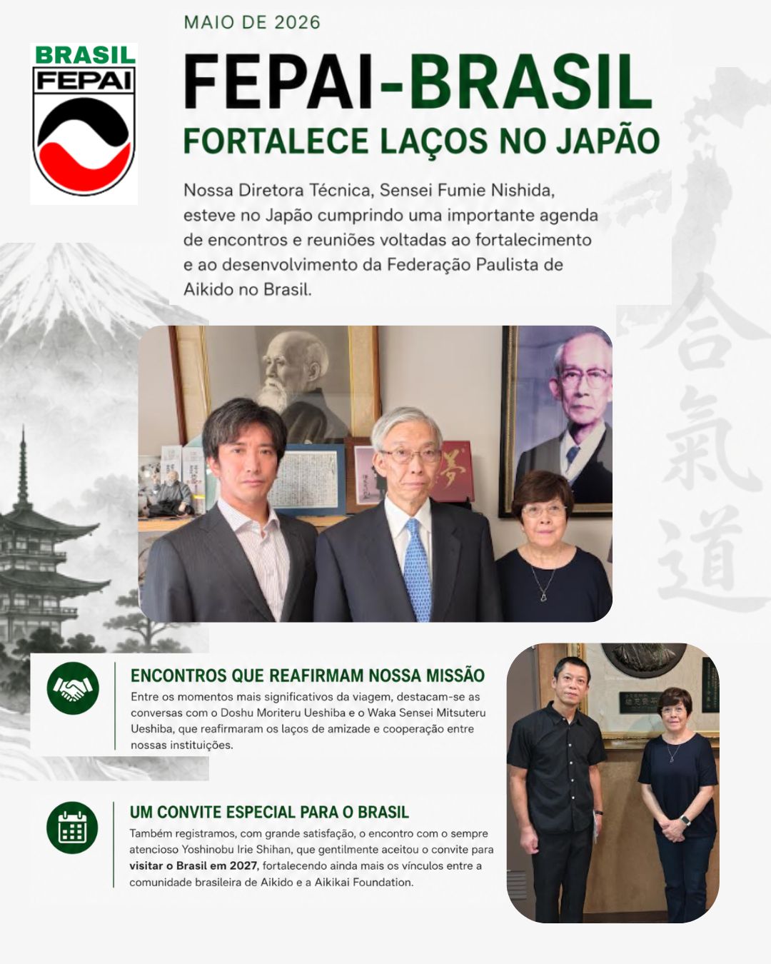 FEPAI-BRASIL fortalece laços no Japão